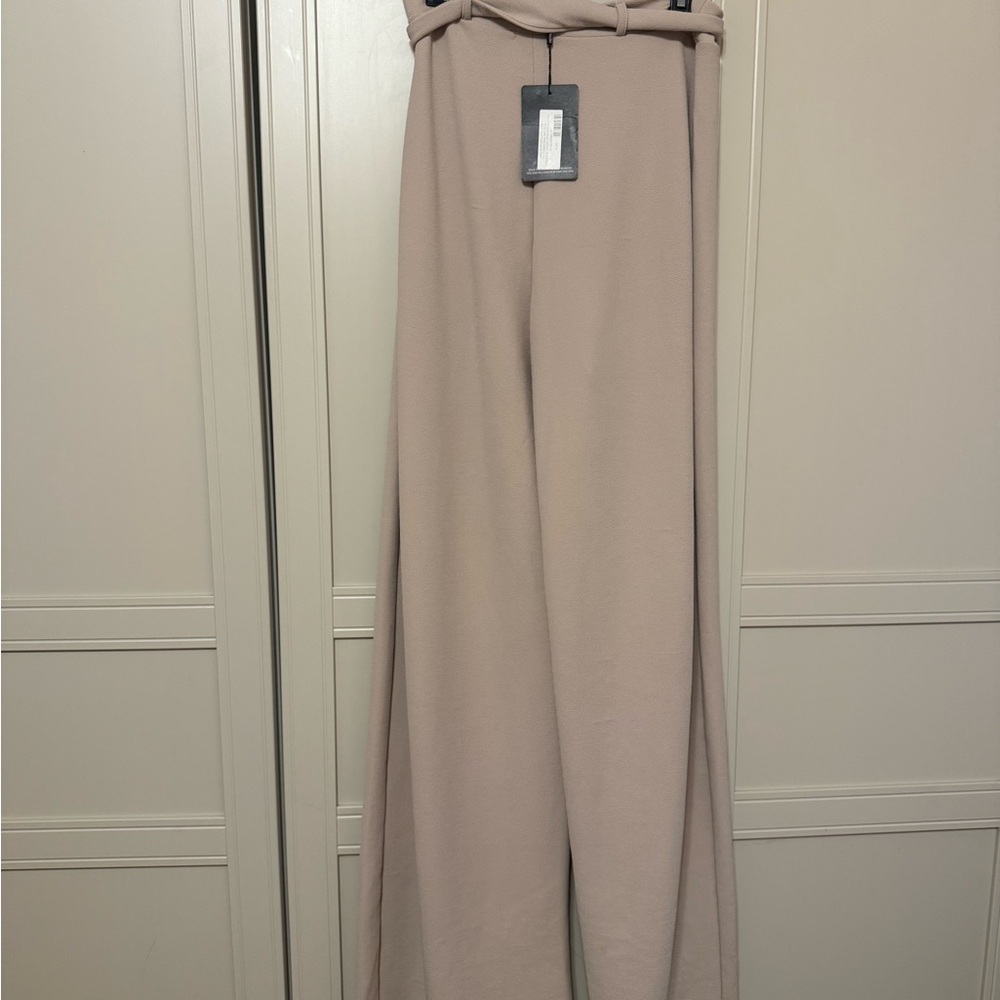 Elegant Beige Wide-Leg Pants Tall - new with tags